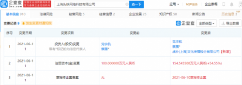 虎撲戰略投資上海頭鐵網絡科技，深化數字產品布局